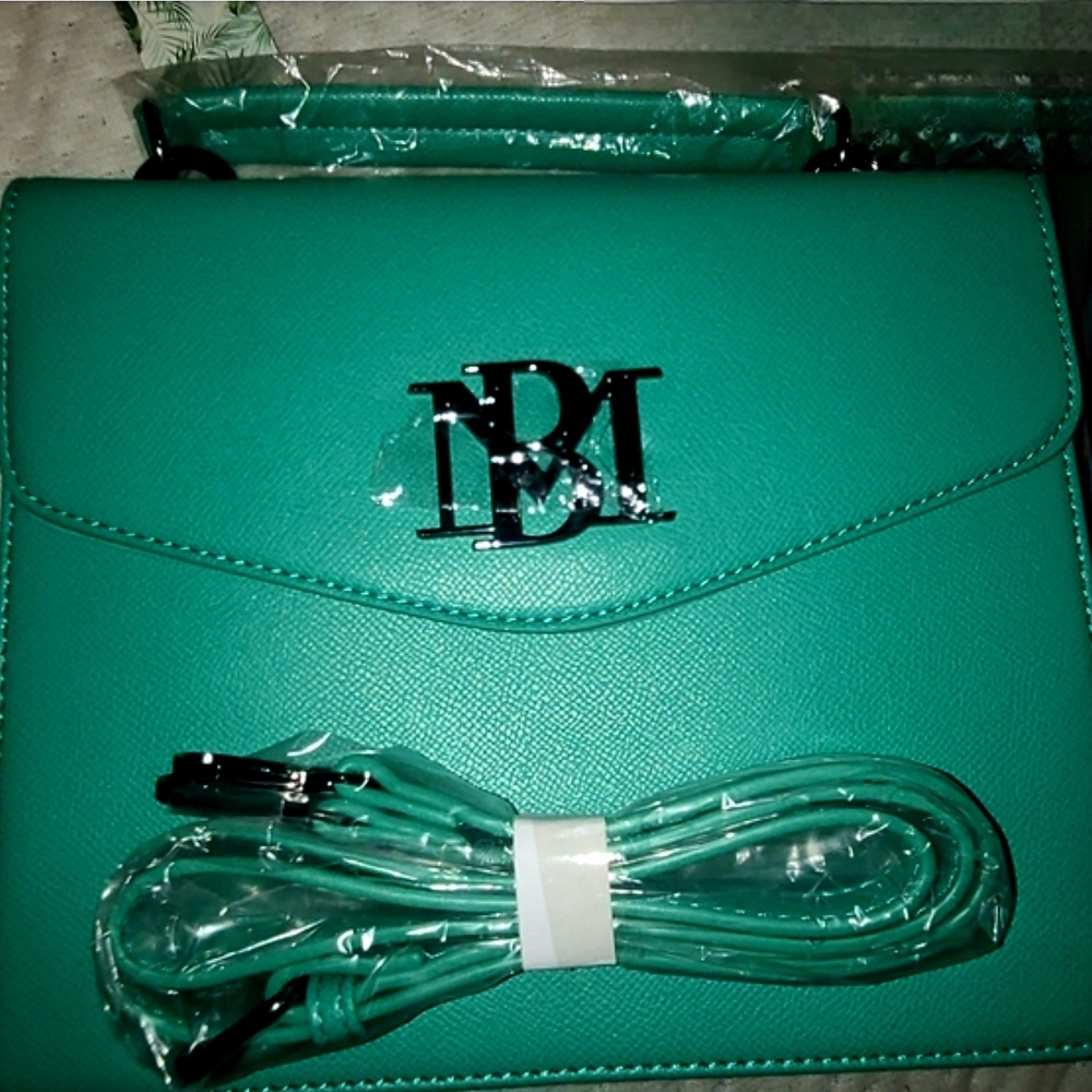 New! Badgley Mischka Crossbody Handbag with Top Strap